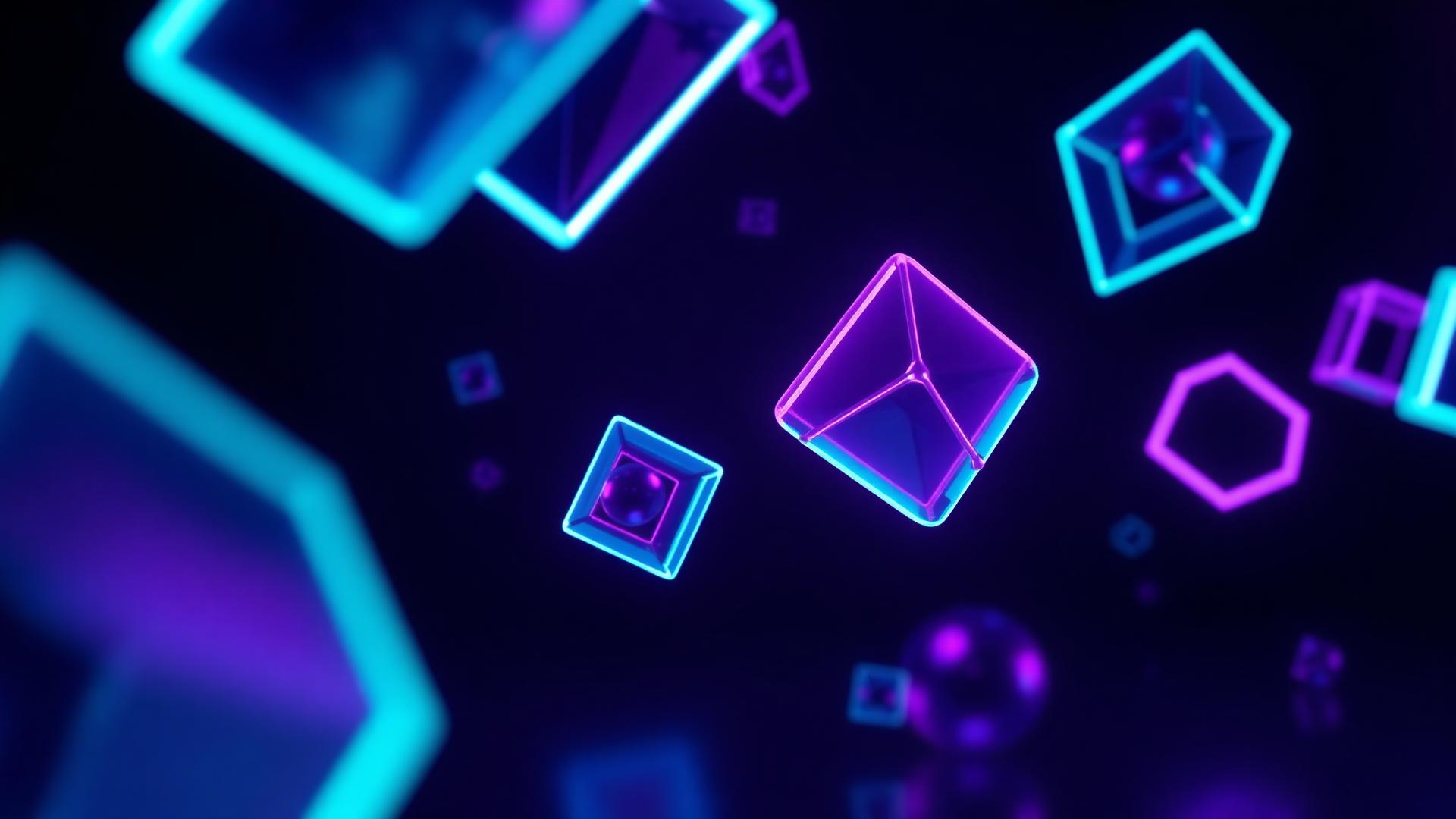 3D neon fon